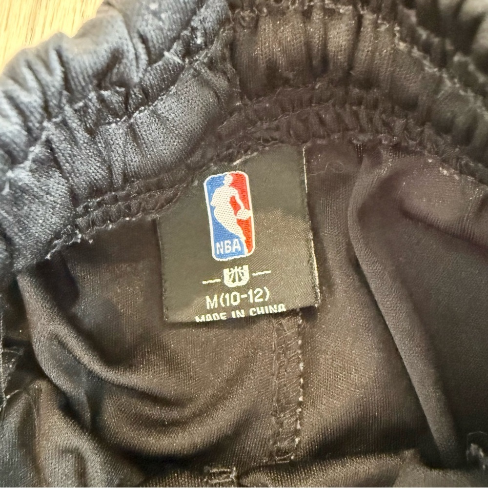 NBA Boys Black Portland TrailBlazers Athletic Basketball Shorts Sz Medium 10-12 - Picture 8 of 9
